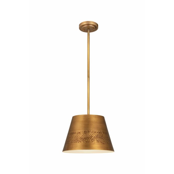 Z Lite Maddox 1 Light Chandelier In Rubbed Brass