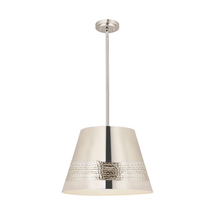Z Lite Maddox 1 Light Chandelier In Polished Nickel