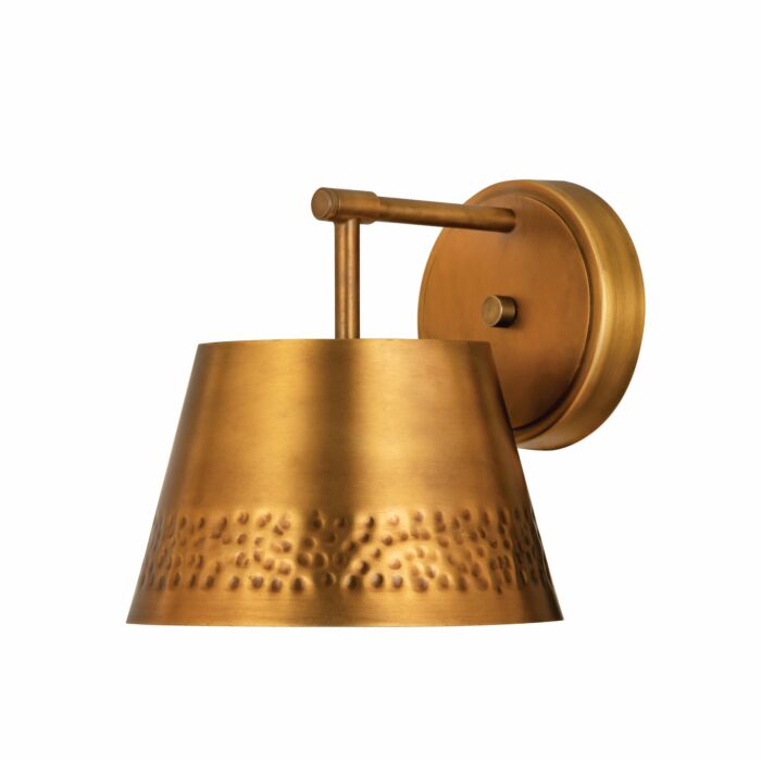 Z Lite Maddox 1 Light Wall Sconce In Rubbed Brass