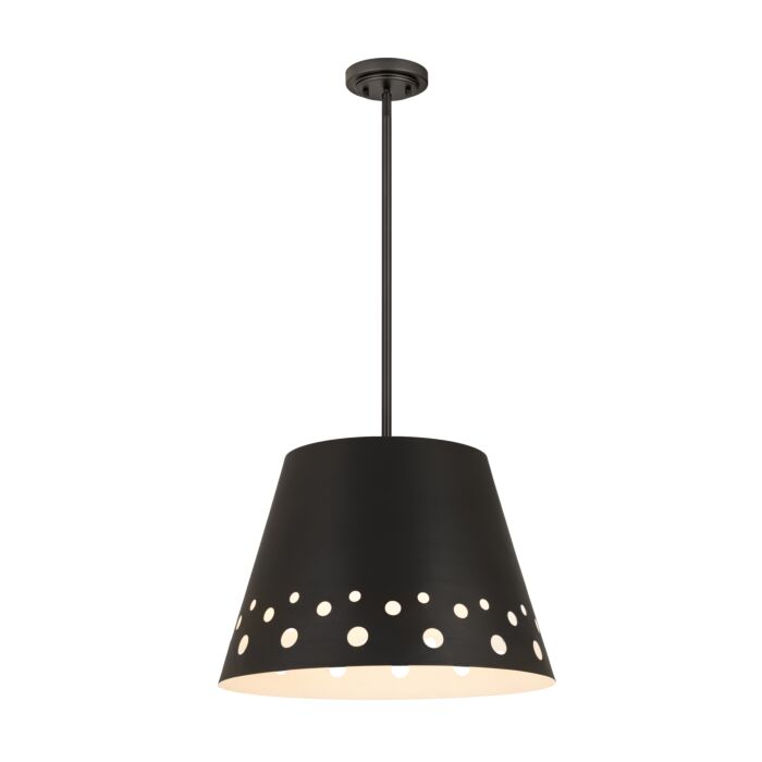Z Lite Katie 1 Light Chandelier In Matte Black