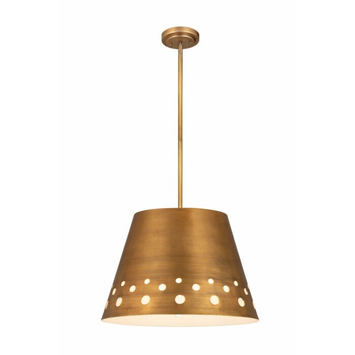 Z Lite Katie 1 Light Chandelier In Rubbed Brass