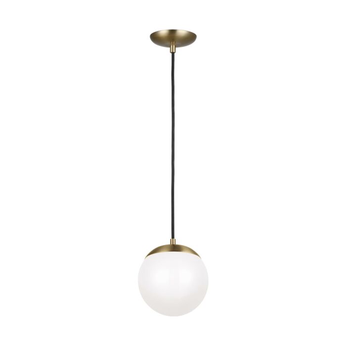 Sea Gull Leo   Hanging Globe LED Pendant Light in Satin Brass