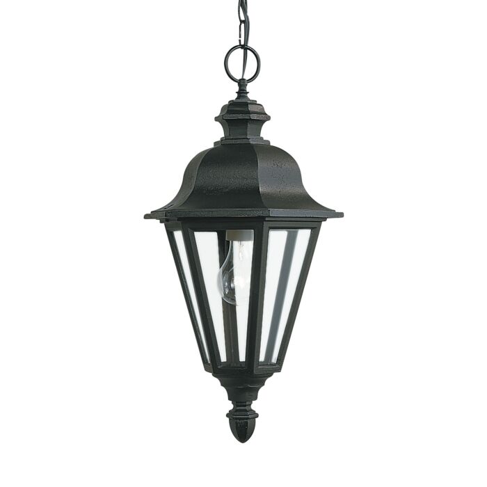 Sea Gull Brentwood Outdoor Hanging Light in Black