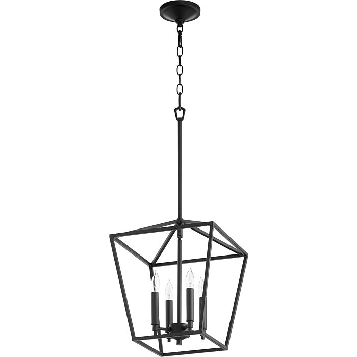 Quorum Gabriel 4 Light 13 Inch Foyer Light in Noir