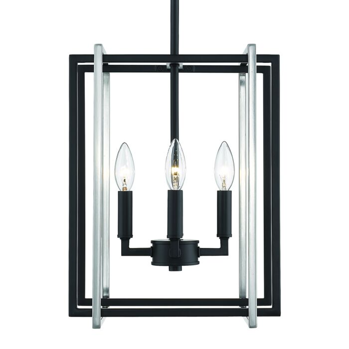 Golden Tribeca 4 Light Mini Chandelier in Black