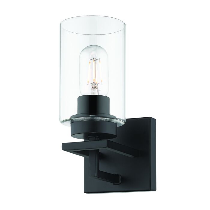 Golden Tribeca 5 Inch Bathroom Vanity Light in Black