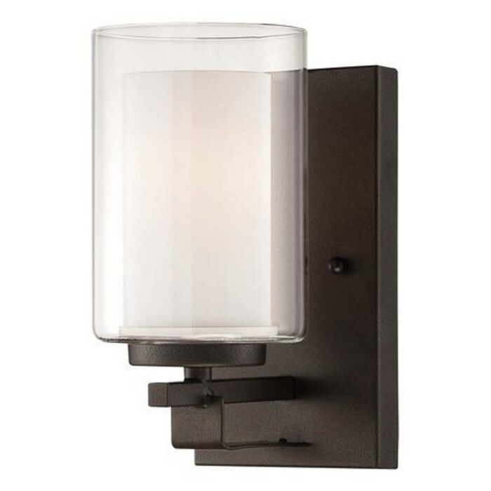 Minka Lavery Parsons Studio Wall Sconce in Smoked Iron
