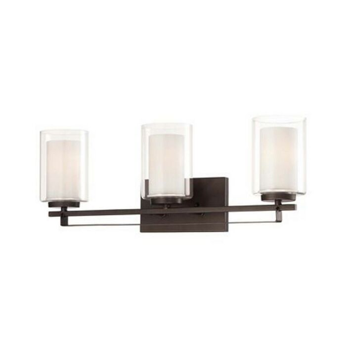 Minka Lavery Parsons Studio 3 Light Bathroom Vanity Light in Smoked Iron