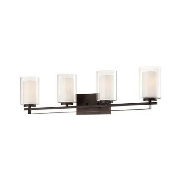 Minka Lavery Parsons Studio 4 Light Bathroom Vanity Light in Smoked Iron
