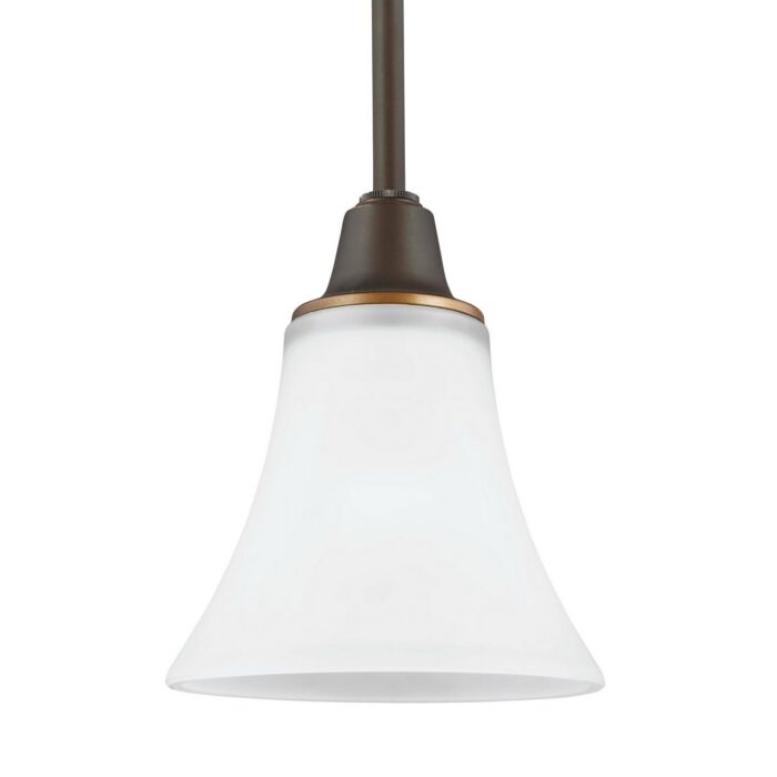 Sea Gull Metcalf 7 Inch Mini Pendant in Autumn Bronze