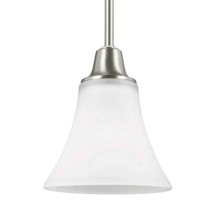 Sea Gull Metcalf 7 Inch Mini Pendant in Brushed Nickel