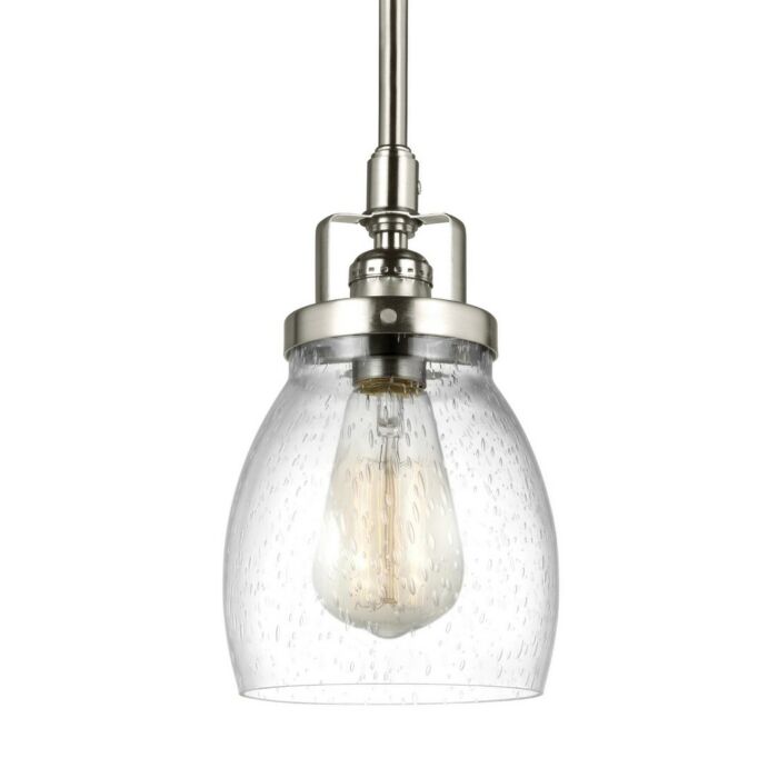 Sea Gull Belton Mini Pendant Light in Brushed Nickel