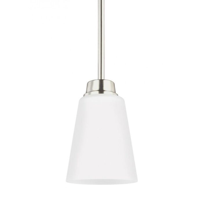 Sea Gull Kerrville 6 Inch Mini Pendant in Brushed Nickel