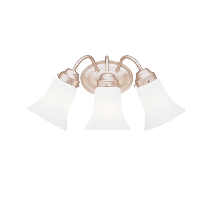 Kichler Signature 3 Light Bathroom Vanity Light   Brushed Nickel Finish