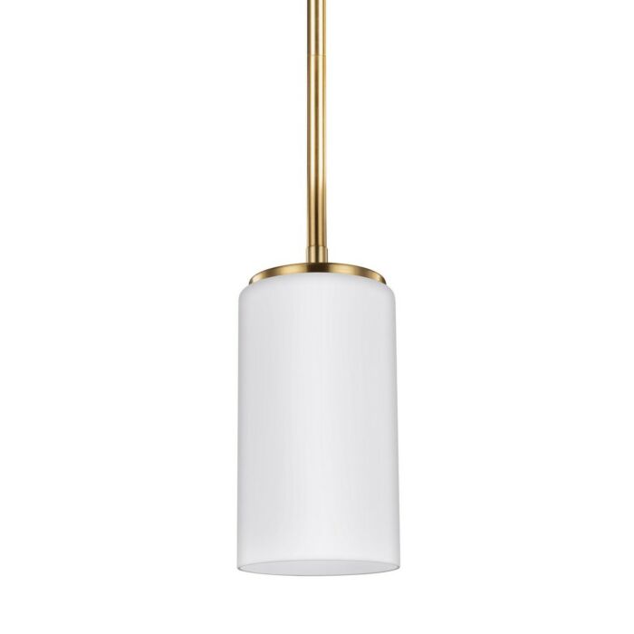 Sea Gull Alturas 7 Inch Mini Pendant in Satin Brass
