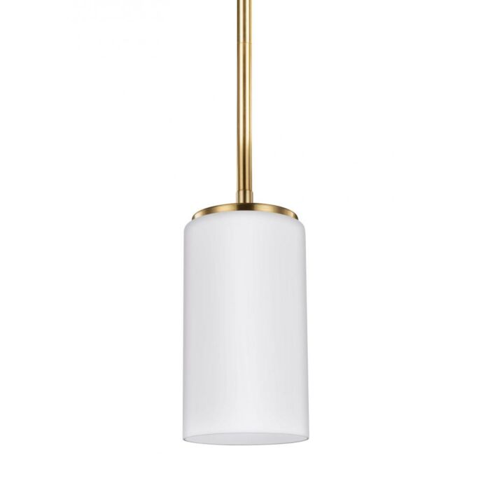 Sea Gull Alturas 7 Inch Mini Pendant in Satin Brass
