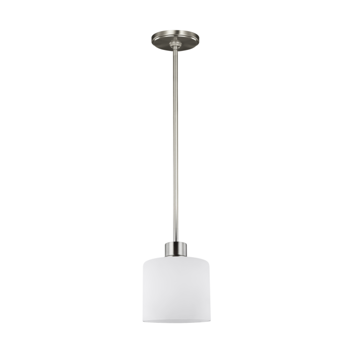 Sea Gull Canfield LED Mini Pendant in Brushed Nickel