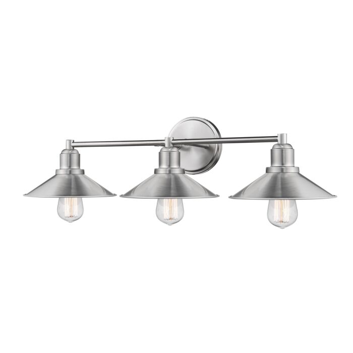 Z Lite Casa 3 Light Bathroom Vanity Light In Brushed Nickel