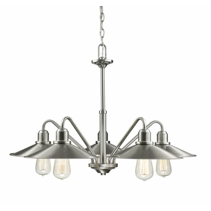Z Lite Casa 5 Light Chandelier In Brushed Nickel