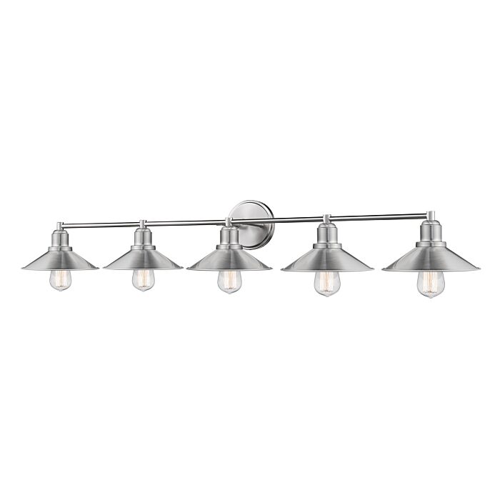 Z Lite Casa 5 Light Bathroom Vanity Light In Brushed Nickel