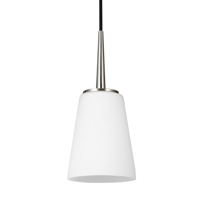 Sea Gull Driscoll 12 Inch Mini Pendant in Brushed Nickel