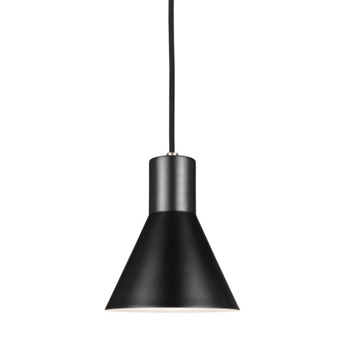 Sea Gull Towner 9 Inch Mini Pendant in Brushed Nickel