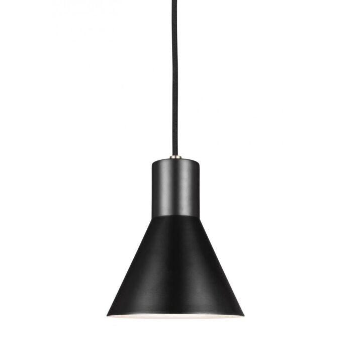 Sea Gull Towner 9 Inch Mini Pendant in Brushed Nickel
