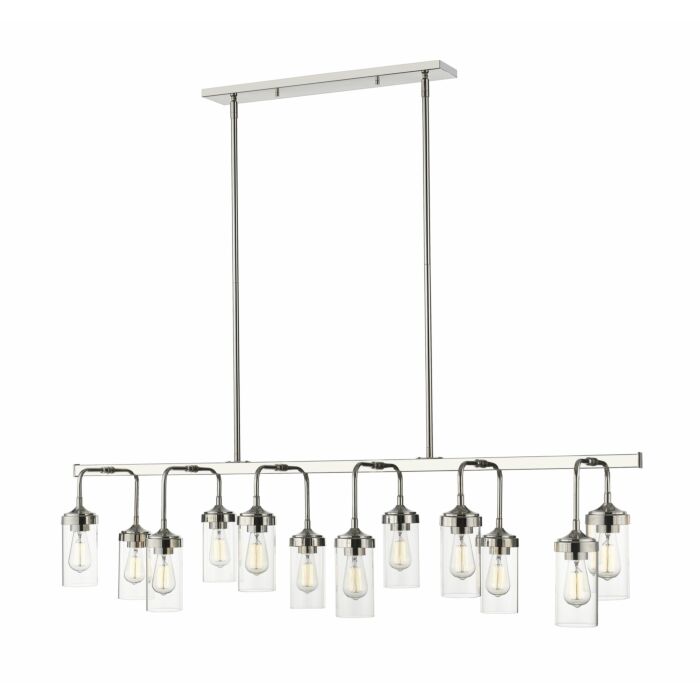Z Lite Calliope 12 Light Pendant Light In Polished Nickel