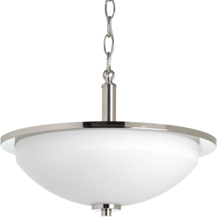 Replay 2-Light Semi-Flush Mount in Polished Nickel