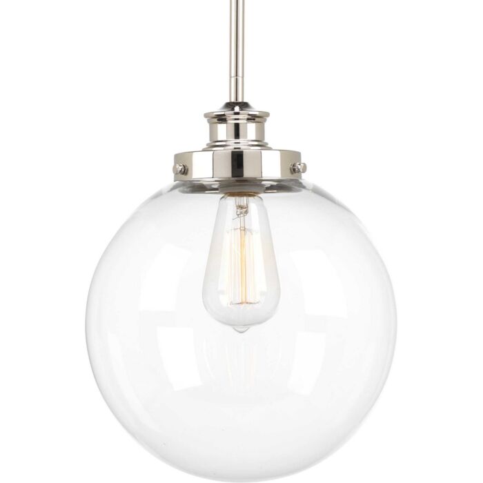 Penn 1-Light Pendant in Polished Nickel