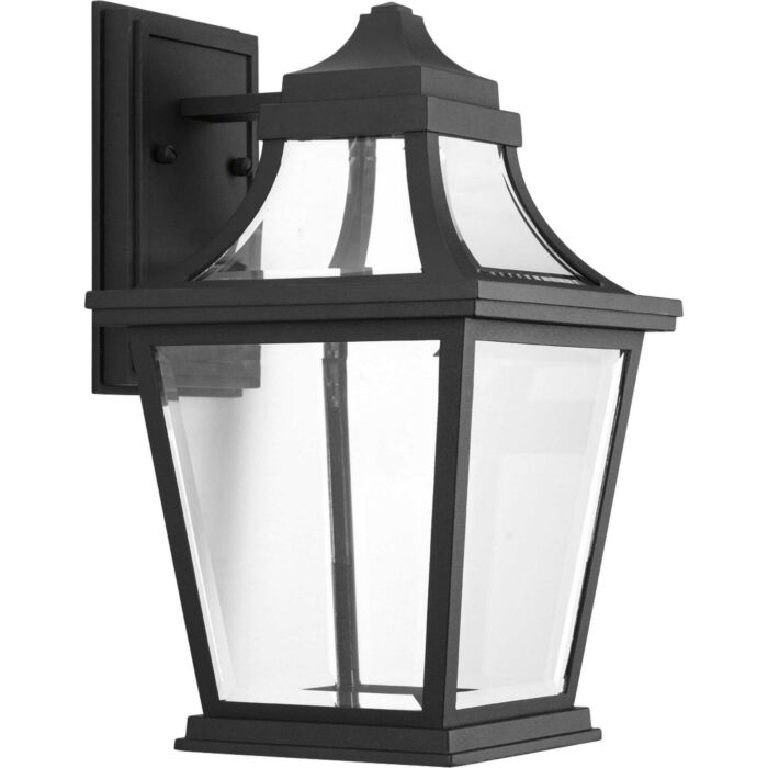 Endorse LED 1-Light LED Wall Lantern in Black