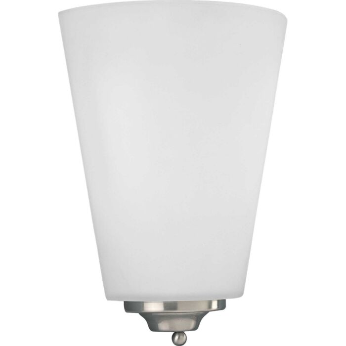 LED Sconce 1-Light LED Wall Sconce in Brushed Nickel