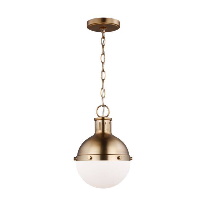 Sea Gull Hanks Pendant Light in Satin Brass