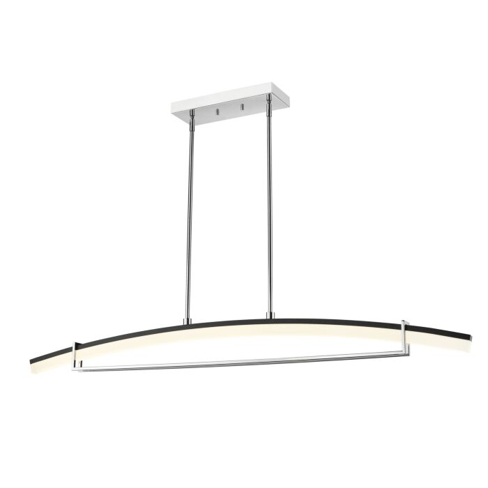 Z Lite Arc 1 Light Chandelier In Chrome