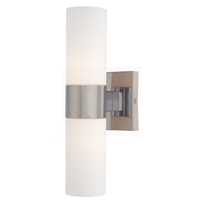 Minka Lavery 2 Light 14 Inch Wall Sconce in Brushed Nickel