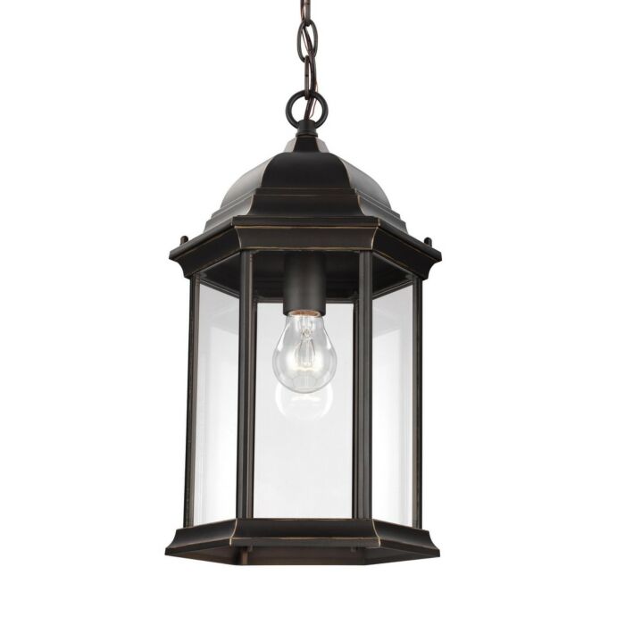 Sea Gull Sevier Outdoor Hanging Light in Antique Bronze
