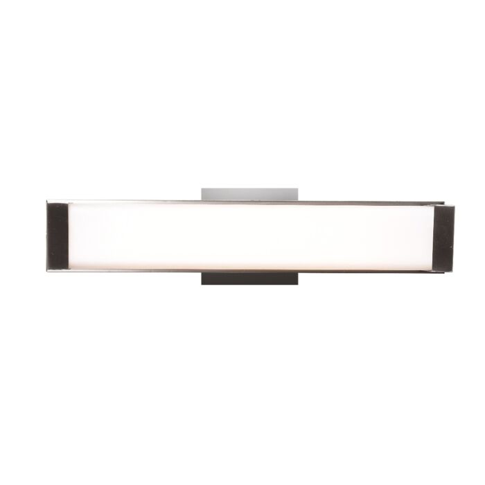 Access Fjord 2 Inch Bathroom Vanity Light in Brushed Steel