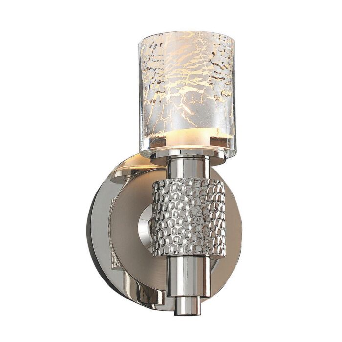 Kalco Ashington 1 Light Wall Sconce in Polished Satin Nickel