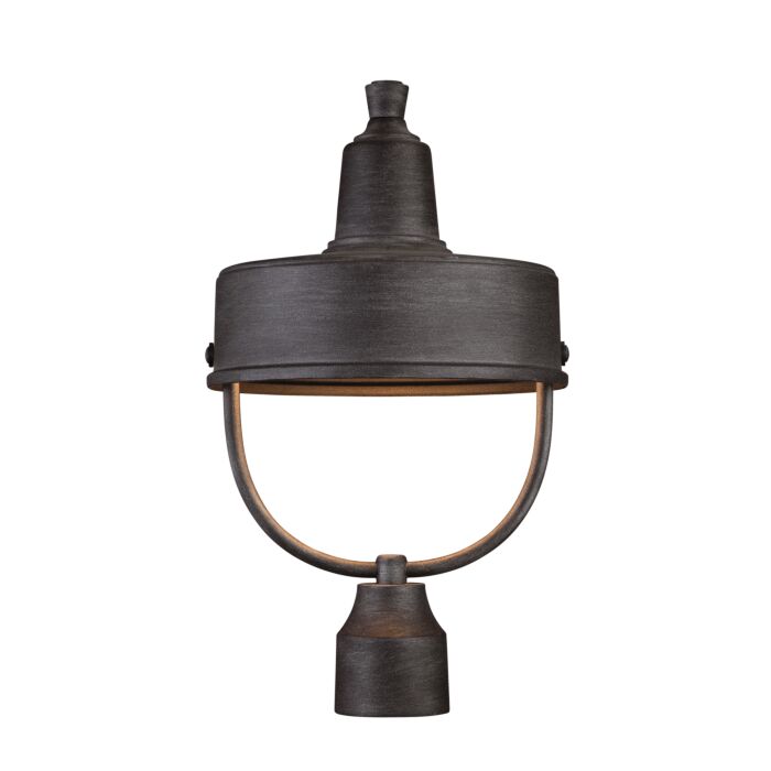 Portland-DS 1-Light Post Lantern in Weathered Pewter