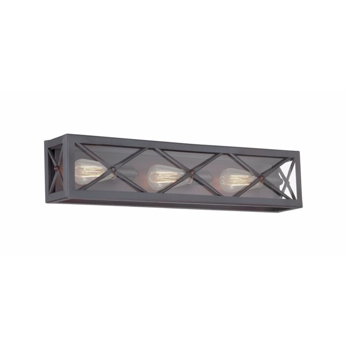 High Line 3-Light Bathroom Vanity Light Bar in Satin Bronze