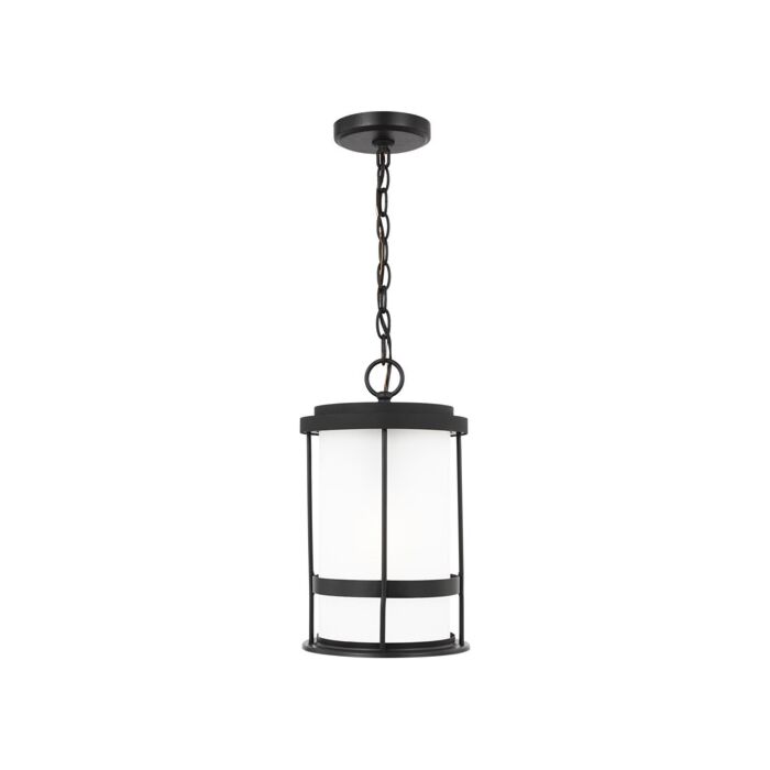 Sea Gull Wilburn Outdoor Hanging Light in Black
