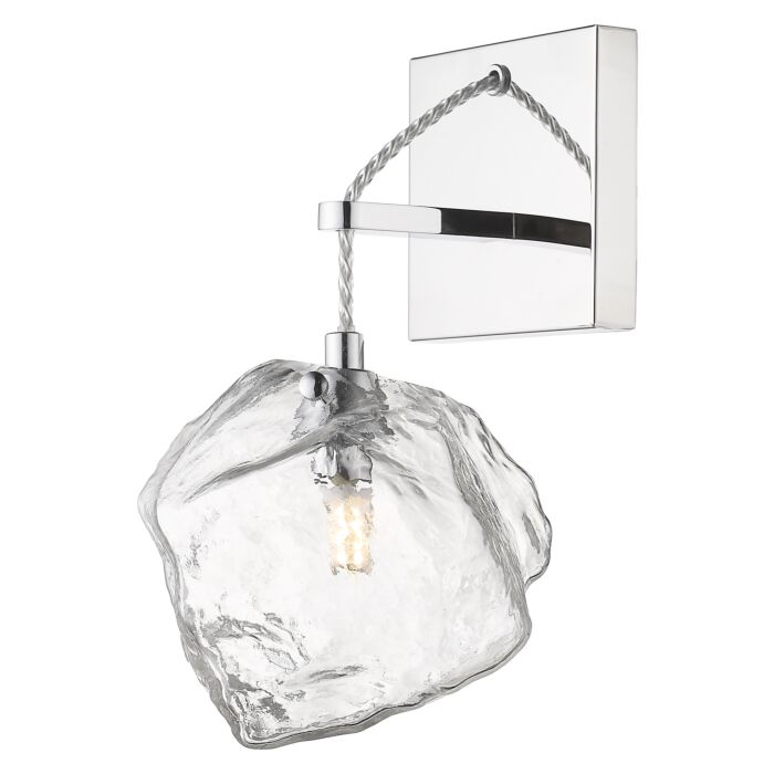 Access Boulder Wall Sconce in Mirrored Stainless Steel