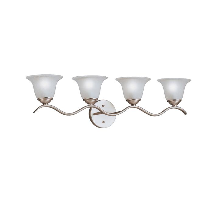 Kichler Dover 4 Light Bathroom Vanity Light in Brushed Nickel