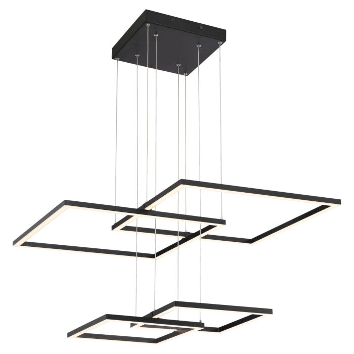 Access Squared Pendant Light in Black
