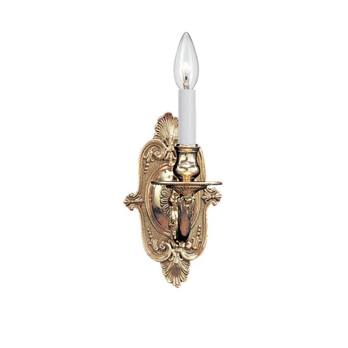 Crystorama 10 Inch Wall Sconce in Polished Brass