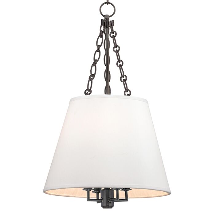 Hudson Valley Burdett 4 Light 24 Inch Pendant Light in Old Bronze
