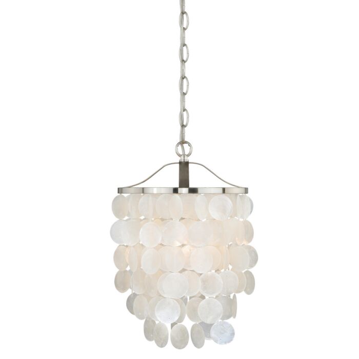 Elsa 1-Light Pendant in Satin Nickel