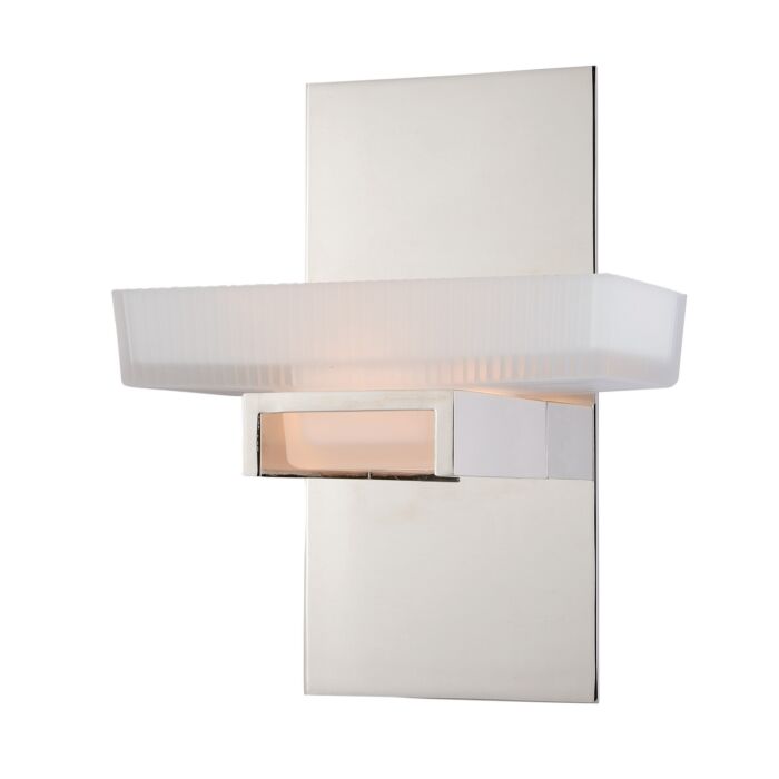 Gatsby 1-Light Bathroom Vanity Light in Polished Nickel