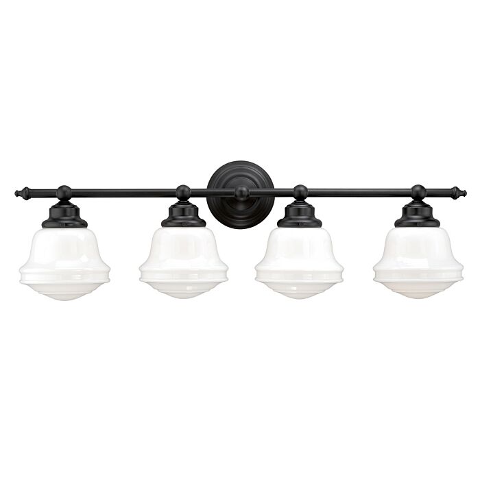 Huntley 4-Light Bathroom Vanity Light in Oil Rubbed Bronze