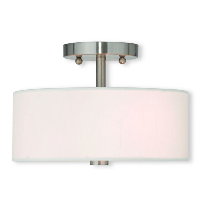 Meridian 2-Light Ceiling Mount in Brushed Nickel